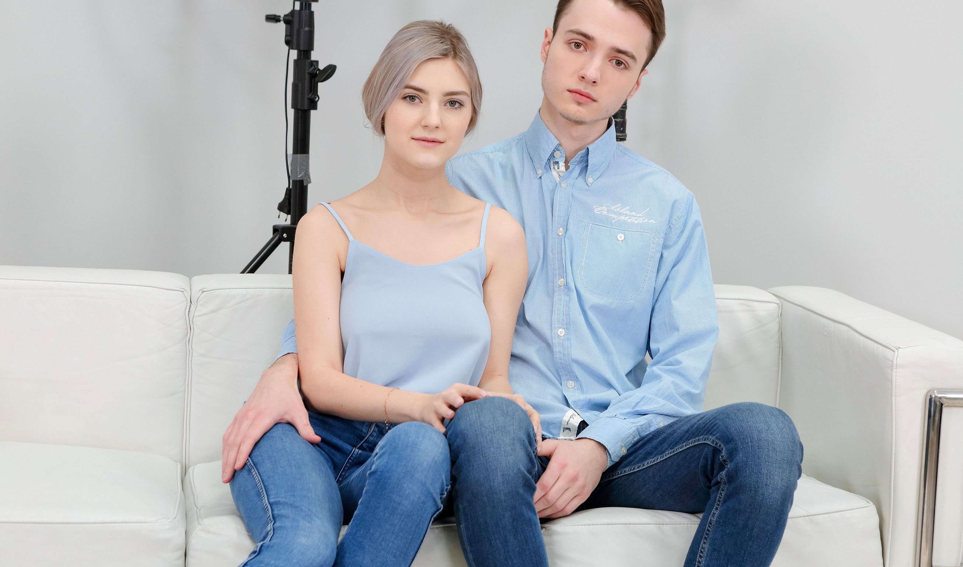 Young Muscovites want money, so they fuck in front of the camera at a porn casting